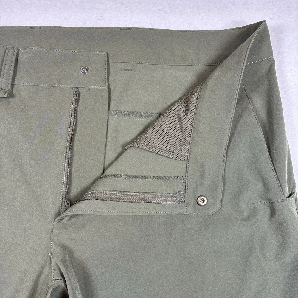 North Face Shorts Mens 36 Olive Green Paramount Stretch Hiking Outdoor Camping